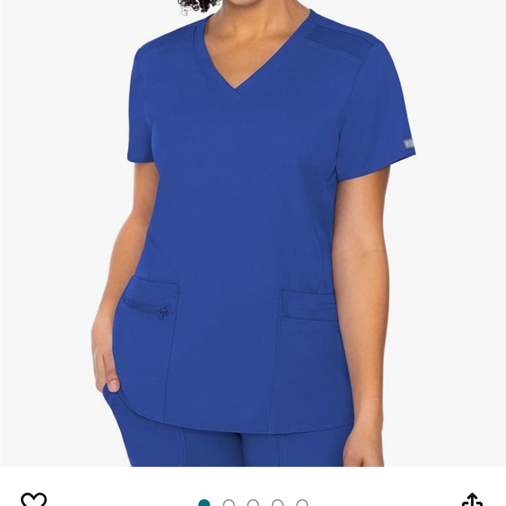 Med Couture Touch V-Neck Knit Back Top